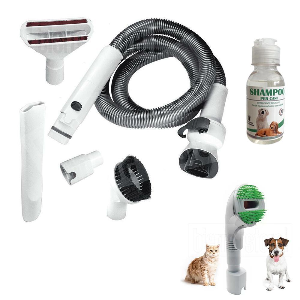 bierre store tubo flessibile folletto vk150 vk200 vk220 spallaccio + superspazzola cani e gatti+ shampoo per cani compatibile