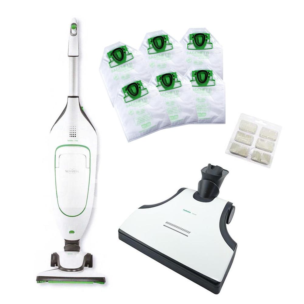 vorwerk folletto vk200 rigenerato con multifunzione eb400 accessori garanzia 3 anni - foto 2