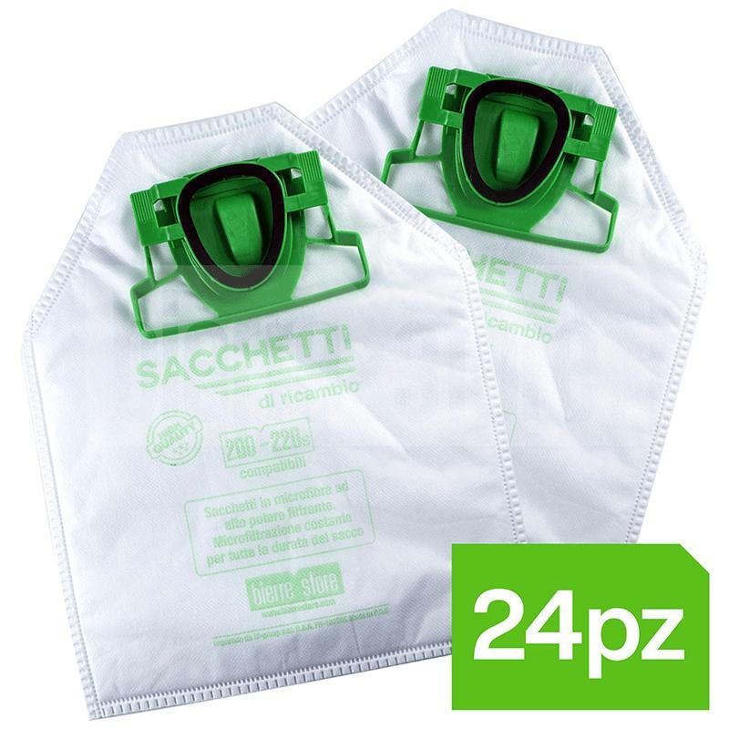 bierre store kit risparmio sacchetti folletto vk 200 vk 220 s 24pz compatibili - foto 2