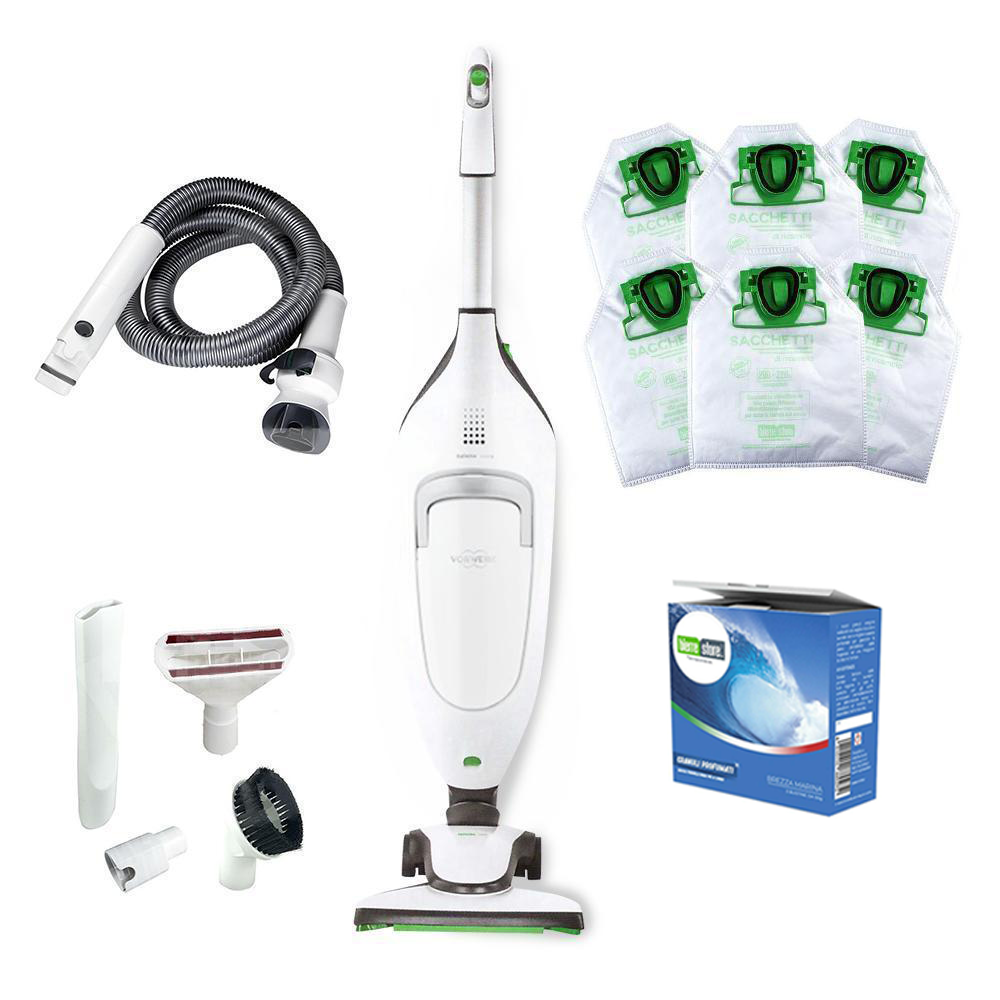 vorwerk folletto vk 220s rigenerato con spazzola hd65s accessori garanzia 3 anni - foto 1