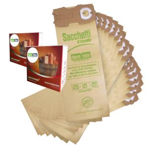 Sacchetti folletto vk 121 vk 122 vk 120 16pz granuli zuccherosa caramello compatibili