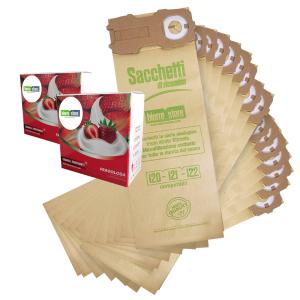 Sacchetti folletto vk 121 vk 122 vk 120 16pz granuli fragola compatibili