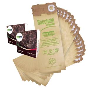 Sacchetti folletto vk 121 vk 122 vk 120 16pz granuli cioccolato compatibili