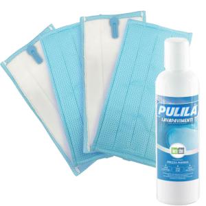 Set 4 panni pulilava sp600 sp600s vk7s soft compatibile + detergente pulilà brezza marina