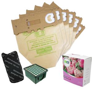 Kit sacchetti folletto vk 130 - 131 6 pz + granuli peonia + filtri compatibili