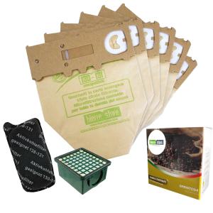 Kit sacchetti folletto vk 130 - 131 6 pz + granuli sprintosa+ filtri compatibili